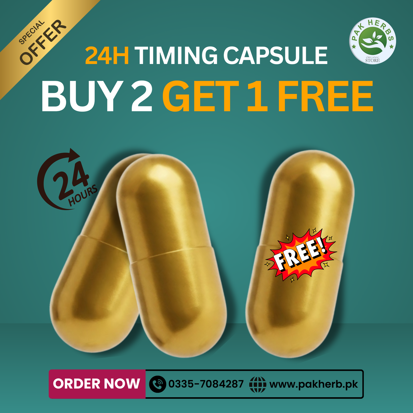 24H Timing Capsule For Men Power